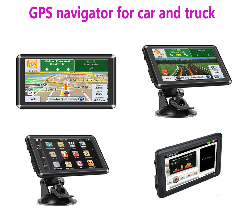 NOEIFEVO Q5 GPS navigace, 5palcový dotykový displej s mapami Evropy, 8GB ROM + 256MB RAM, více jazyková podpora, FM přenos, pro osobní automobily/dodávky/nákladní auta