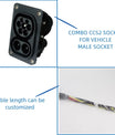 CCS2 Combo EV Socket for EVSE Electric Vehicle, 80A/125A/150A/200A CCS2 Charging Socket