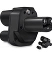 NOEIFEVO CCS2 und Typ2 zu Tesla NACS Ev Ladegerät Adapter, AC 32A DC 300A passend für Tesla Model 3/X/Y, hergestellt in den USA, CCS2-Kombi-Adapter, unterstützt CCS2- und Typ2-Ladegerät