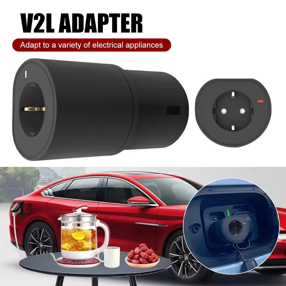 Adattatore V2L per Xpeng G9 G6 P7 G3i, adattatore di scarica EV, Tipo 2 a Schuko 10A 2,5 kW presa di scarica