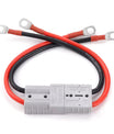 50A 600V Hochstromanschluss, Anderson 50A auf M8 Schnellbatterieanschluss, 8 AWG 20 cm Elektrokabel für LiFePO4-Batterie Golfwagen Gabelstapler