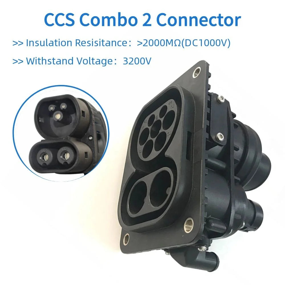 CCS2 Combo EV Socket for EVSE Electric Vehicle, 80A/125A/150A/200A CCS2 Charging Socket