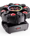 150W 6-armiger RGBW Beam Moving Head mit Halo-Effekt, Bühnenlicht, DMX512 Wabenstrahl-Stroboskop-Effekt, geeignet für DJ-Partys, Geburtstagsfeiern, professionelle Bühnenbeleuchtung, Bar- und KTV-Beleuchtung