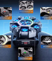 150W 6-armiger RGBW Beam Moving Head mit Halo-Effekt, Bühnenlicht, DMX512 Wabenstrahl-Stroboskop-Effekt, geeignet für DJ-Partys, Geburtstagsfeiern, professionelle Bühnenbeleuchtung, Bar- und KTV-Beleuchtung