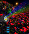 Starry Laser-Projektor Licht Outdoor, RGB bewegter Sternenregen, wasserdicht, Garten- und Partydekoration mit Fernbedienung