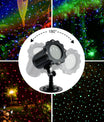 Starry Laser-Projektor Licht Outdoor, RGB bewegter Sternenregen, wasserdicht, Garten- und Partydekoration mit Fernbedienung