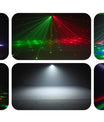 60W 4 Arm Partyleuchte, RGBW-LED-Bühnenleuchte mit Fernbedienung/DMX-Steuerung, Discolichter für Hochzeiten, Partys, KTVs, Clubs und Bars