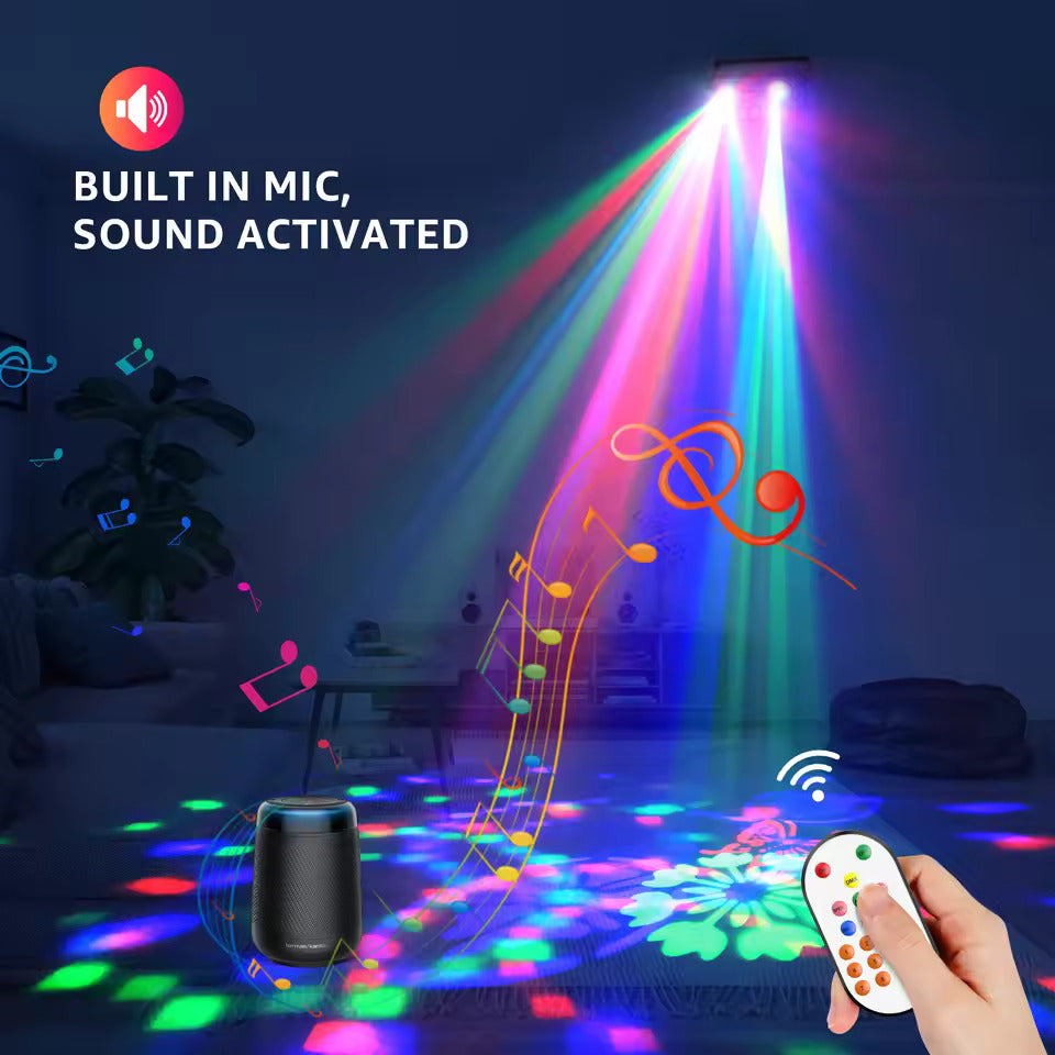 40W RGB LED Bienenauge Beam-Effektleuchte 5IN1 Disco-Kugel Färbemuster Stroboskop DJ-Licht für Disco-Party und Bühne