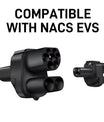 NOEIFEVO CCS2 und Typ2 zu Tesla NACS Ev Ladegerät Adapter, AC 32A DC 300A passend für Tesla Model 3/X/Y, hergestellt in den USA, CCS2-Kombi-Adapter, unterstützt CCS2- und Typ2-Ladegerät