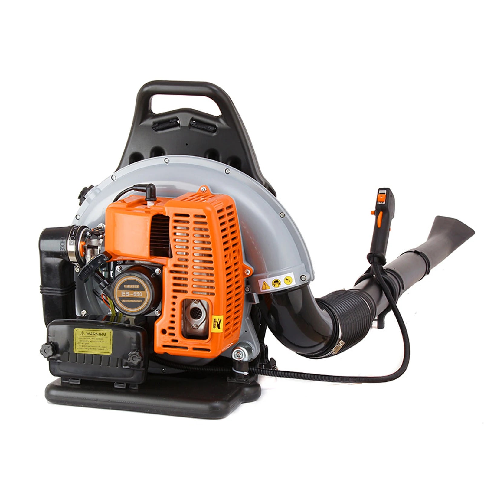 Rucksack Benzin-Laubbläser, 65CC Motor, 2,7KW Leistung, 1,8L Tank, Luftgekühlt für Schnee-, Laub- und Staubentfernung