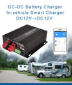 NOEIFEVO 12V 60A DC-DC Charger-Booster for RVs, Campers, and Boats – Compatible with LiFePO4, Lithium, Lead-Acid (AGM/GEL) Batteries, Supports Bluetooth