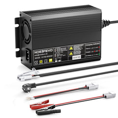 NOEIFEVO 58.4V 10A LiFePO4 Battery Charger for 51.2V (48V) 16S Lithium Battery For Golf Wagons, Motorhomes and Electric Angling Motors