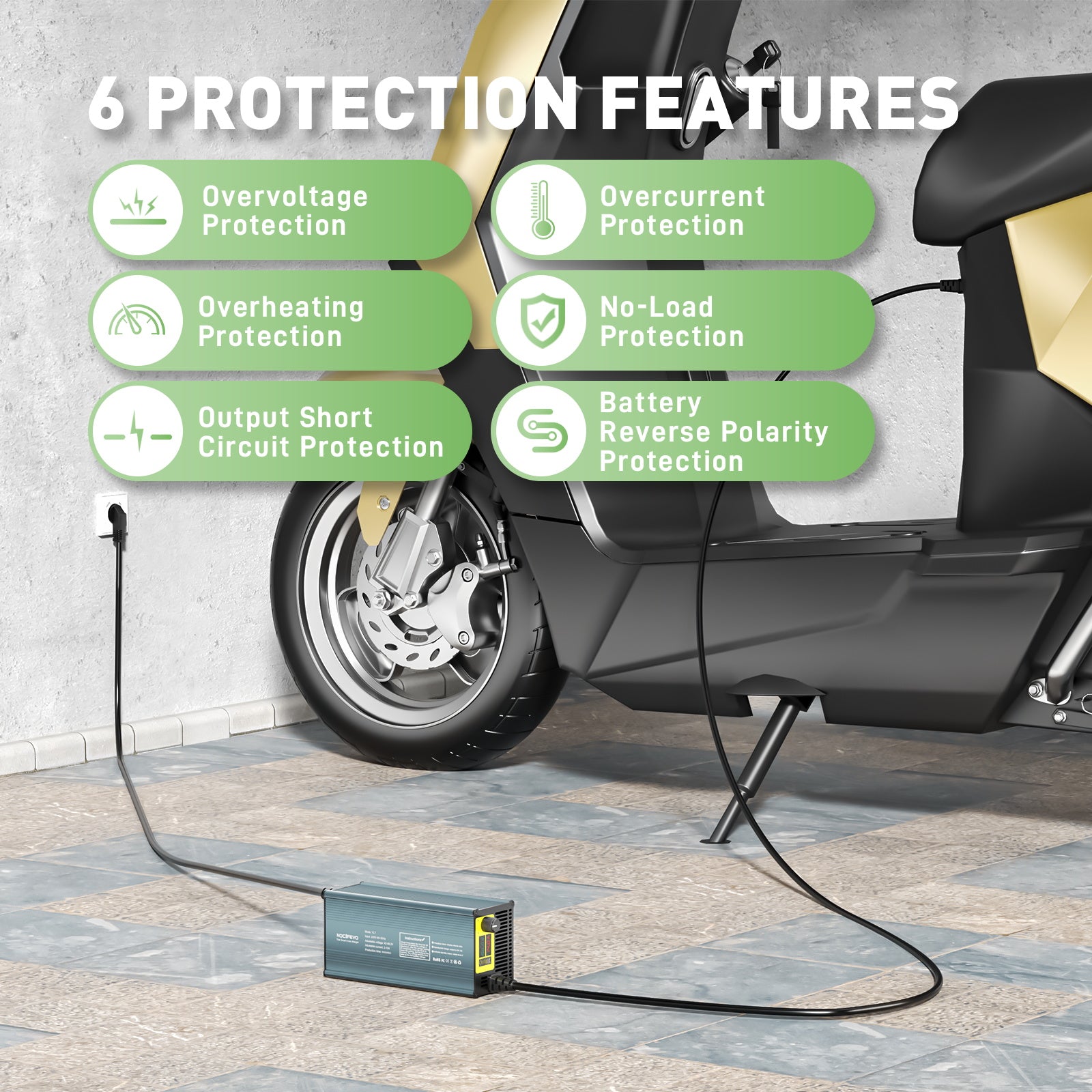NOEIFEVO 2-10A Strom 42V-88,2V Spannung Einstellbar Li-Ion LiFePO4 Lithium-Ladegerät Für 36V 48V 60V 72V 84V Batterie