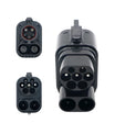 Adaptador de cargador EV NOEIFEVO CCS2 a CCS1, adaptador de cargador EV CCS2 a CCS1, adaptador DC AC 350A 350kW 1000V para vehículos eléctricos, utiliza el cargador CCS2 Tipo 2 para cargar un vehículo eléctrico CCS1 Tipo 1