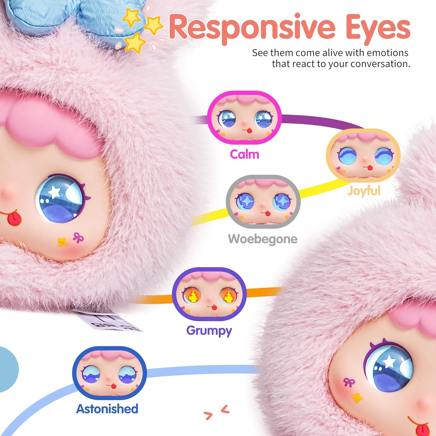 AI-gesteuertes Plüschtier mit ChatGPT – mehrsprachiger, emotionaler AI-Begleiter zum Kuscheln, interaktiver Lernassistent und Gedächtnistrainer für Kinder ab 3 Jahren, inklusive Eltern-App mit Chat-Zusammenfassung.