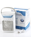 Mobil luftkonditionering, 700 ml mini luftkonditionering, bärbar mobil luftkonditionering 4 i 1 med USB, med timer på 2/4/6 timmar, 3 hastigheter och 2 dimlägen, 7 färger, mini luftkylare för hemmet, kontoret