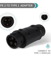 Type 2 to Type 1 Electric Vehicle Charging Adapter, Type 2 EV Charger to Charge Type1 EV Car